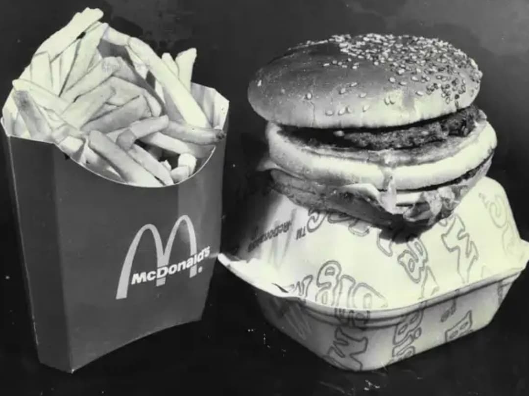 hamburgers back then - McDon M 2